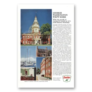 1968 Sinclair Print Ad | George Washington