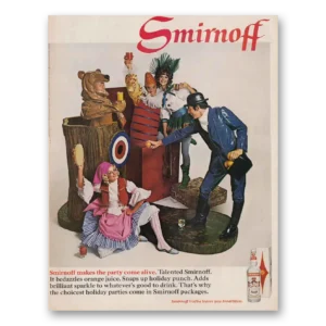 1968 Smirnoff Vodka Print Ad | Comes Alive