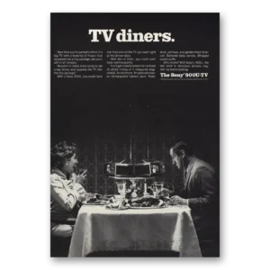 1968 Sony Print Ad | Tv Diners