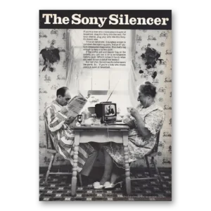 1968 Sony Television Print Ad | Silencer