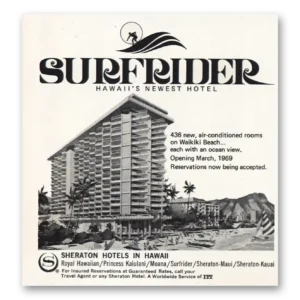 1968 Sheraton Hotels Print Ad | Opening March 1969