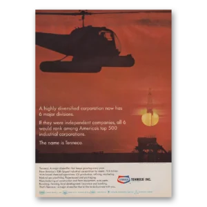 1968 Tenneco Print Ad | Highly Diversified