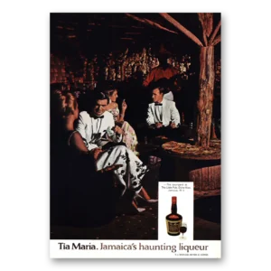 1968 Tia Maria Print Ad | Courtyard Little Pub Ocho Rios