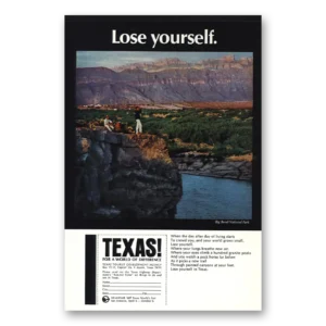 1968 Texas Print Ad | Big Bend National Park