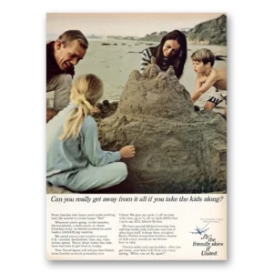 1968 United Airlines Print Ad | Really Get Away