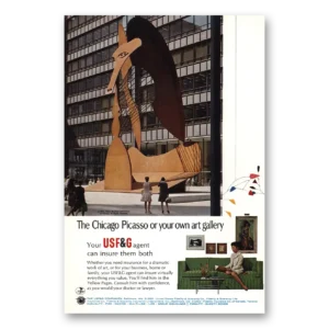 1968 USF&G Print Ad | Chicago Picasso