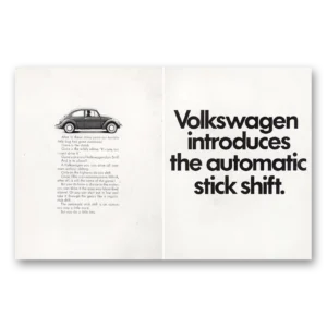1968 Volkswagen Beetle Print Ad | Stick Shift