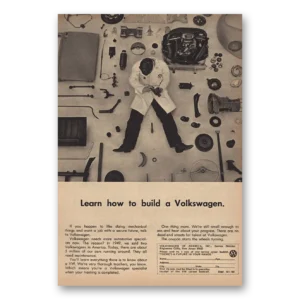 1968 Volkswagen Print Ad | Learn How To Build Volkswagen