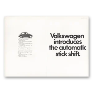 1968 Volkswagen Print Ad | Automatic Stick Shift