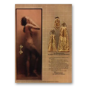 1968 Wamsutta Mills Print Ad | People Who Hate To Get Out Shower