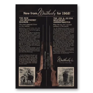 1968 Weatherby Rifles Print Ad | Magnum Varmintmaster