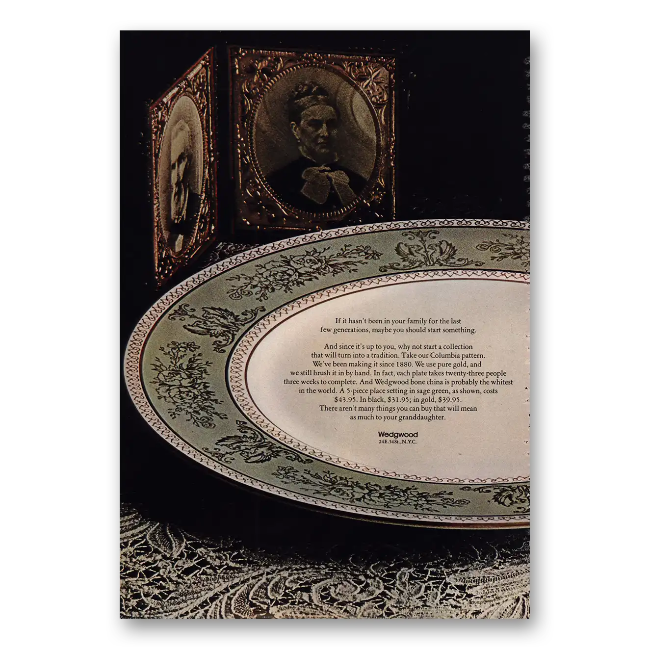 1968 Wedgwood Print Ad | If It Hasn’t Been In Your Family