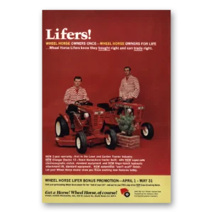 1968 Wheel Horse Print Ad | Lifers