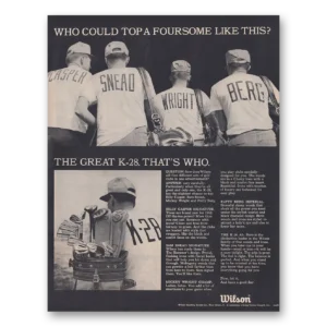 1968 Wilson Sporting Goods Print Ad | Foursome