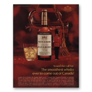 1968 Windsor Canadian Whisky Print Ad | Sound Call
