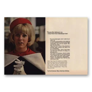 1969 American Airlines Print Ad | Carol Tate