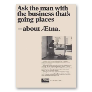 1969 Aetna Insurance Print Ad | Business Plan