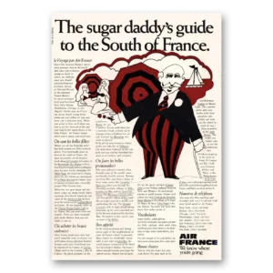 1969 Air France Print Ad | Sugar Daddys