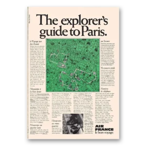 1969 Air France Print Ad | Explorers Guide