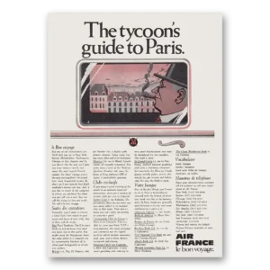 1969 Air France Print Ad | Tycoons Guide