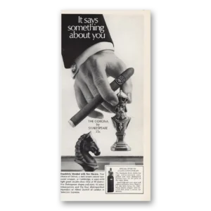 1969 Corona Shakespeare Cigars Print Ad | Something
