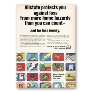 1969 Allstate Insurance Print Ad | Protects You