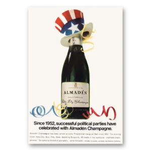 1969 Almaden Print Ad | Political Parties