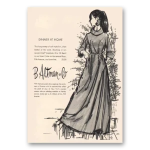 1969 B Altman Print Ad | Dinner At Home