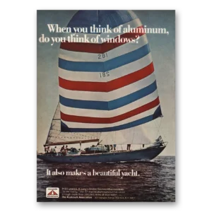 1969 Aluminum Association Print Ad | Beautiful Yacht