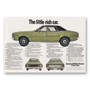1969 AMC Hornet Print Ad | Little Rich Car