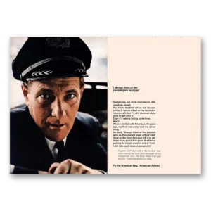 1969 American Airlines Print Ad | Captain Cliff Schmidt