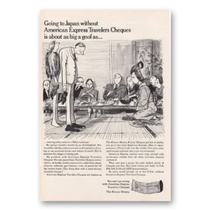 1969 American Express Travelers Cheques Print Ad | Japan