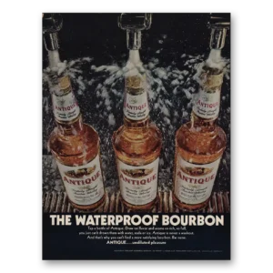 1970 Antique Bourbon Print Ad | Waterproof