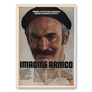 1969 Armco Steel Print Ad | Paying Employees
