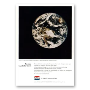 1969 Ashland Oil Print Ad | Outer Space