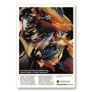 1969 Atlantic Richfield Print Ad | Danish Modern Or French Provincial