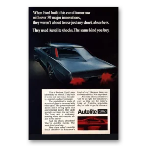 1969 Autolite Spark Plugs Print Ad | Ford Built