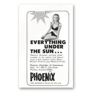 1969 Phoenix Arizona Print Ad | Under Sun