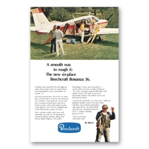 1969 Beechcraft Bonanza Print Ad | Rough It