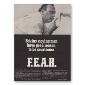 1969 Bekins Print Ad | Good Reason