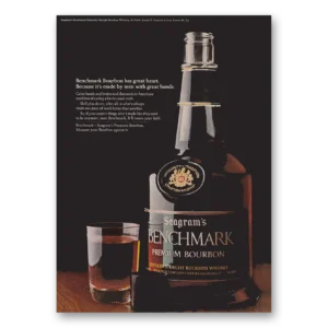 1969 Benchmark Bourbon Print Ad | Great Heart
