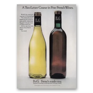 1969 B&G Print Ad | French Wines