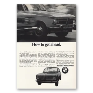 1969 BMW Print Ad | How To Get Ahead