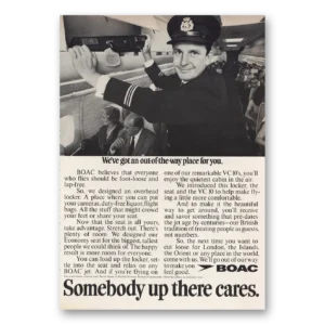 1969 British Airways BOAC Print Ad | Place