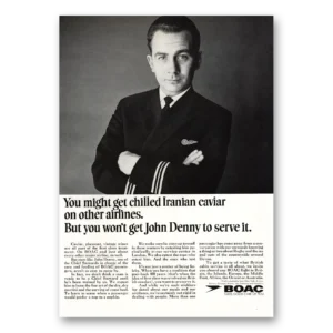 1969 British Airways BOAC Print Ad | John Denny