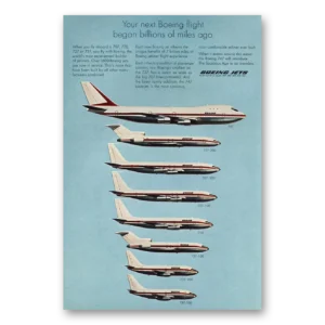 1969 Boeing Jets Print Ad | Next Boeing Flight