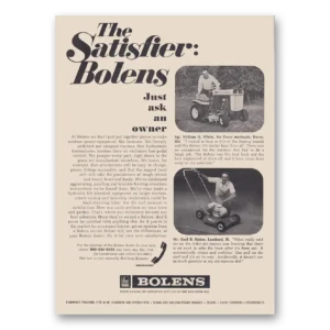 1969 Bolens Tractors Print Ad | The Satisfier