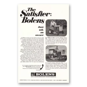 1969 Bolens Tractors Print Ad | Satisfier