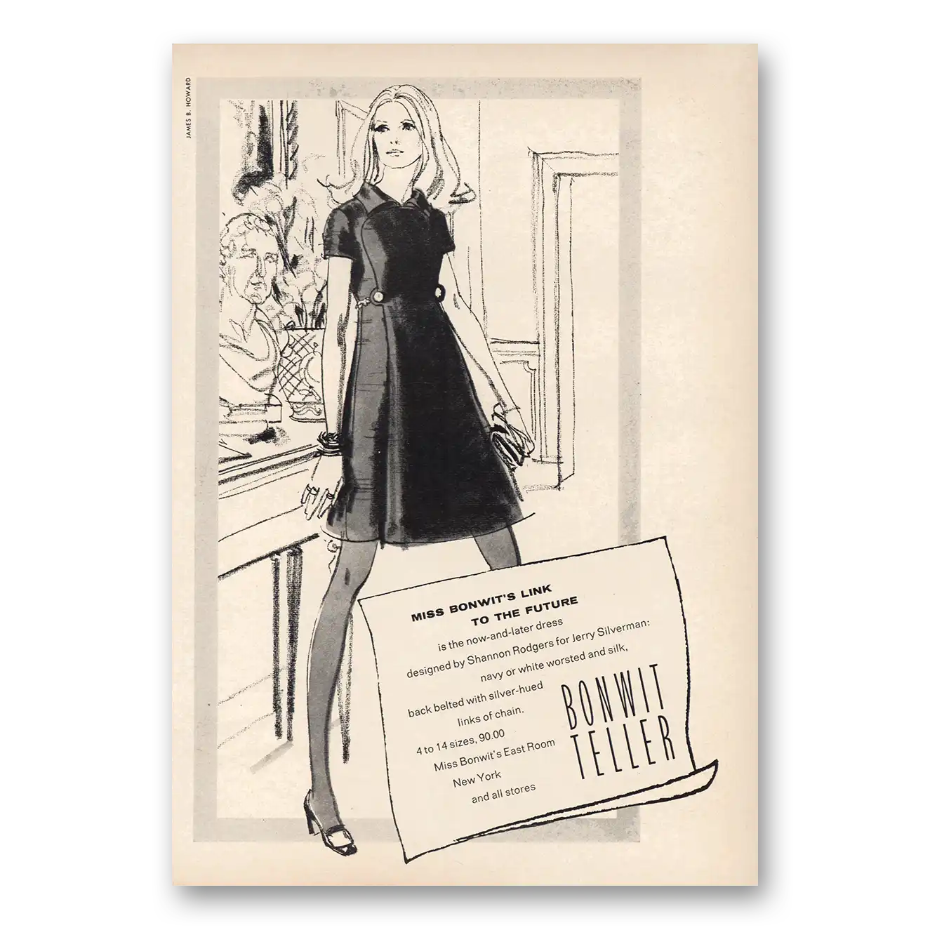 1969 Bonwit Teller Print Ad | Shannon Rodgers