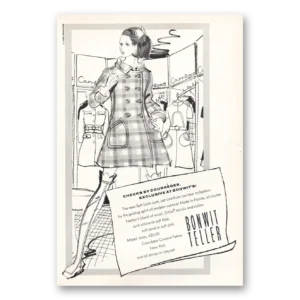 1969 Bonwit Teller Print Ad | Checks By Courreges